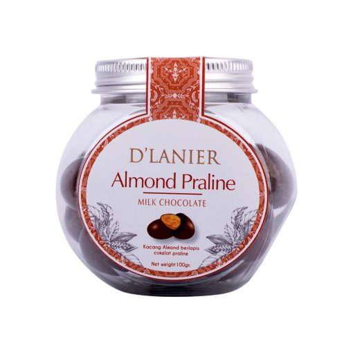 D'Lanier Almond Praline with Milk Chocolate - 100gr