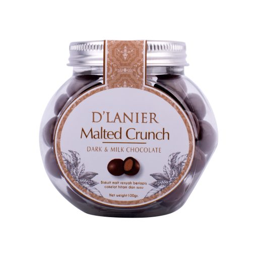 D'Lanier Malted Crunch with Milk & Dark Chocolate - 100gr