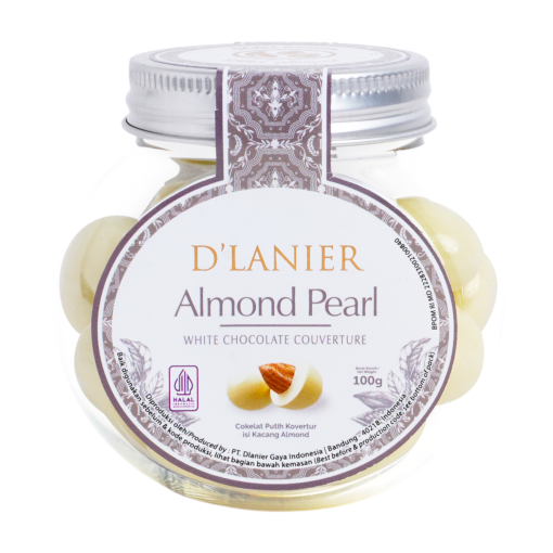 D'Lanier Almond Pearl with White Chocolate - 100 gr