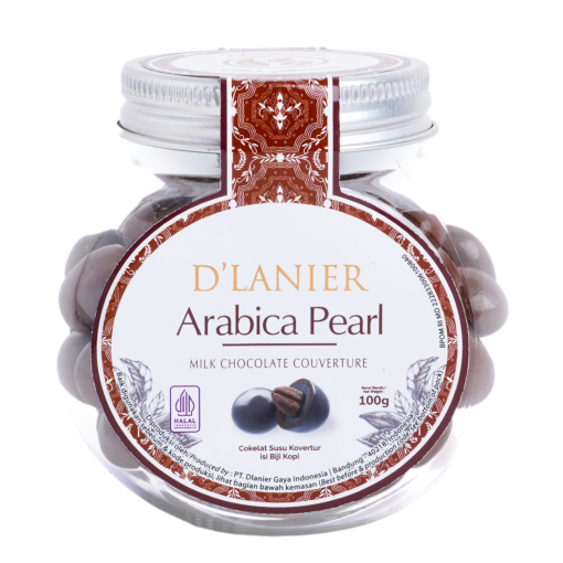 D'Lanier Arabica Pearl with Milk Chocolate - 100gr