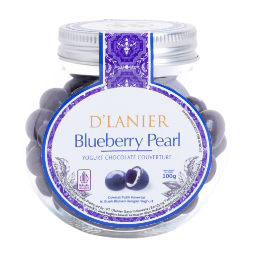 D'Lanier Blueberry Pearl with Yogurt Chocolate - 100 gr