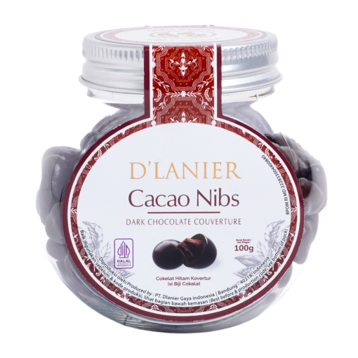 D'Lanier Cacao Nibs Pearl with Dark Chocolate 68% - 100gr