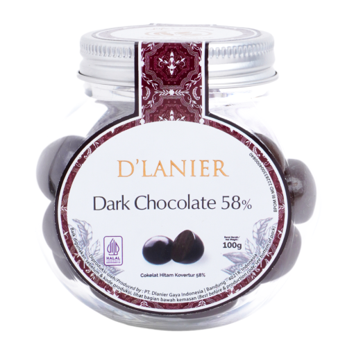 D'Lanier Dark Chocolate 58% - 100 gr