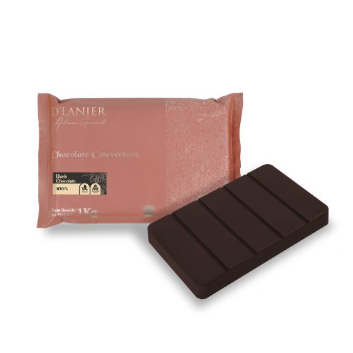 D'Lanier Dark Chocolate Couverture 100% - 1 kg