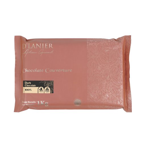 D'Lanier Dark Chocolate Couverture 100% - 1 kg - Image 2